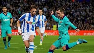 Real Soceidad'tan Barcelona'ya çelme