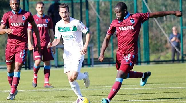 Trabzonspor hazırlık maçında Bursaspor'la yenişemedi