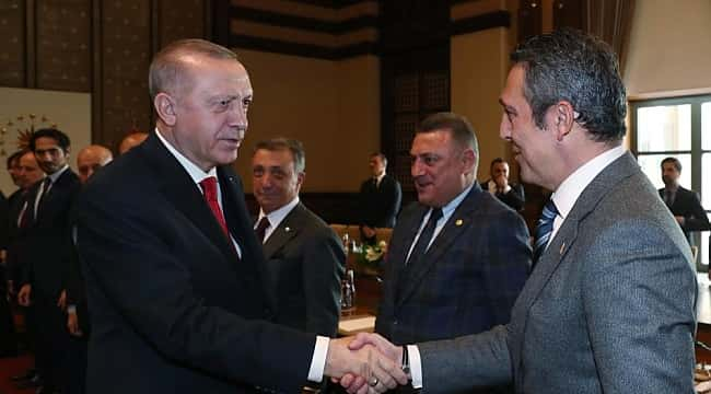 Türkiye Cumhurbaşkanı Erdoğan, TFF ve Kulüpler'i kabul etti