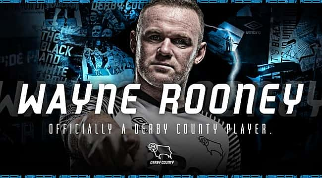 Wayne Rooney resmen Derby County'de