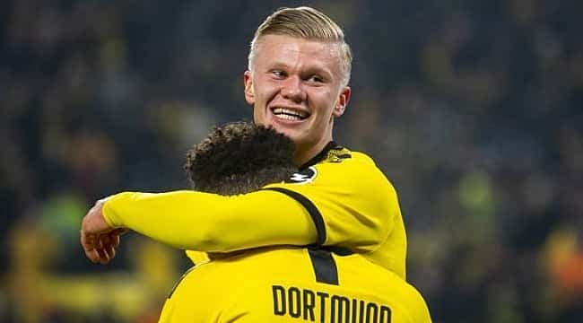 Haaland Dortmund'taki üçüncü maçında 7 gole ulaştı