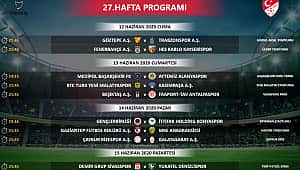 Süper Lig'de 5 haftalık fikstür açıklandı