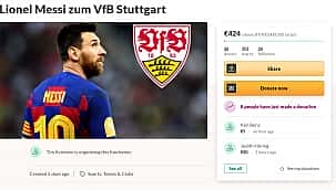 Messi için 424 euro topladılar!