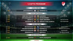 Süper Lig'de ilk 4 hafta fikstürü açıklandı