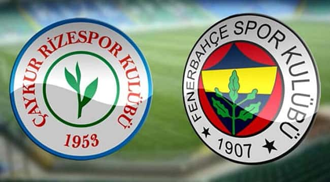 Çaykur Rizespor - Fenerbahçe maçı hangi kanalda saat kaçta