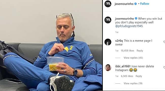 Instagram sana çok yakıştı Jose Mourinho!