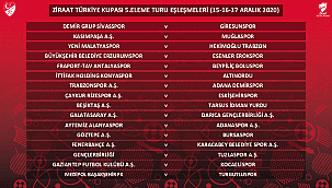 Türkiye Kupası'nda 5. tur eşleşmeleri belli oldu