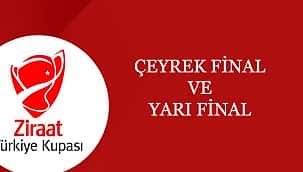 Ziraat Türkiye Kupası çeyrek ve yarı final eşleşmeleri