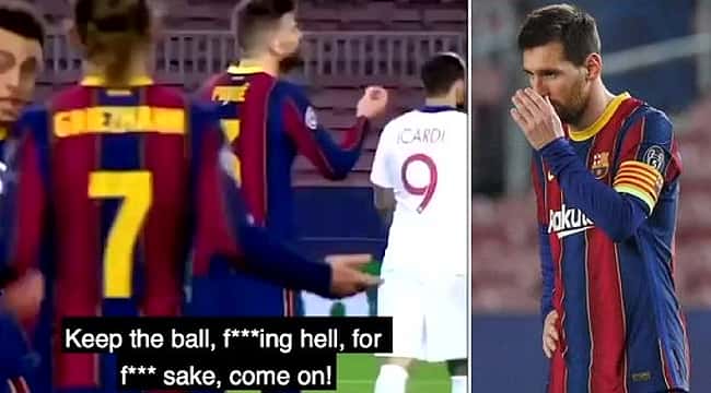 Barcelona'da saha içi küfürleşme!