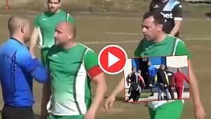 Hakem koşarak sahadan kaçtı! 21'de maçı bitirdi