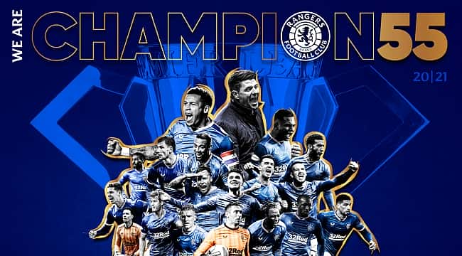 Rangers, İskoçya'da 55. kez şampiyon!