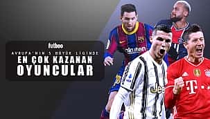 5 büyük ligde en çok kazanan 10 futbolcu