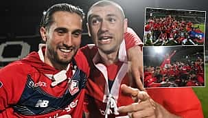 Lille'de çılgın şampiyonluk kutlaması