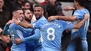 Old Trafford'da derbiyi City kazandı