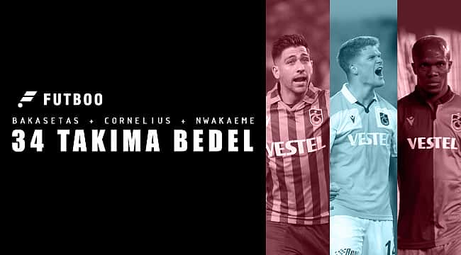 Trabzonspor'da 34 takıma bedel 3'lü