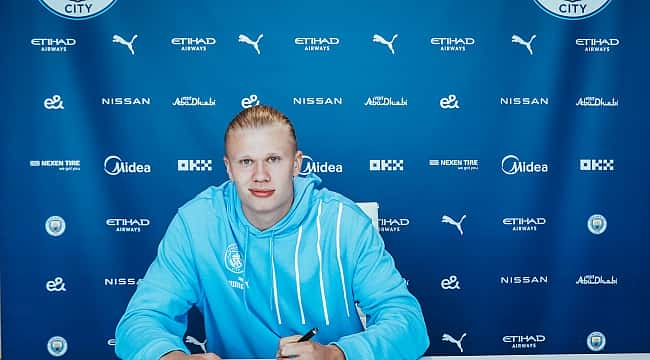 Erling Haaland, resmen Manchester City'de