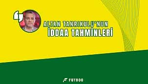 Altan Tanrıkulu'nun 4. hafta iddaa tahminleri