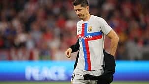 Lewa Barça formasıyla Almanya'da! İşte o anlar