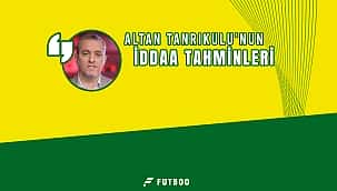 Altan Tanrıkulu'nun 13. hafta iddaa tahminleri