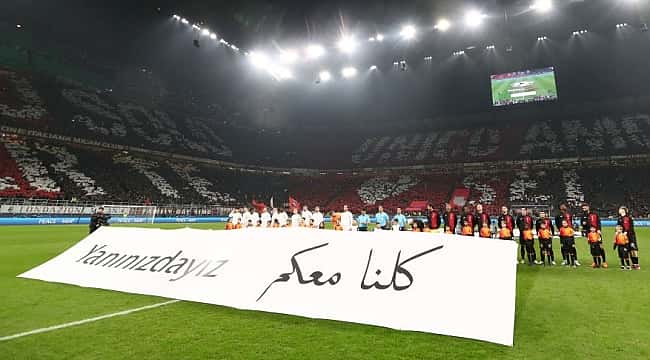 Milan-Tottenham maçında 'Yanınızdayız' mesajı
