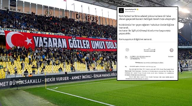 Fenerbahçe: "Kara bir leke!"