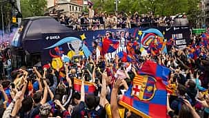 Barcelona şampiyonluğu kutladı
