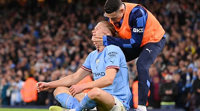 Erling Haaland tarihe geçti, Manchester City rahat güldü