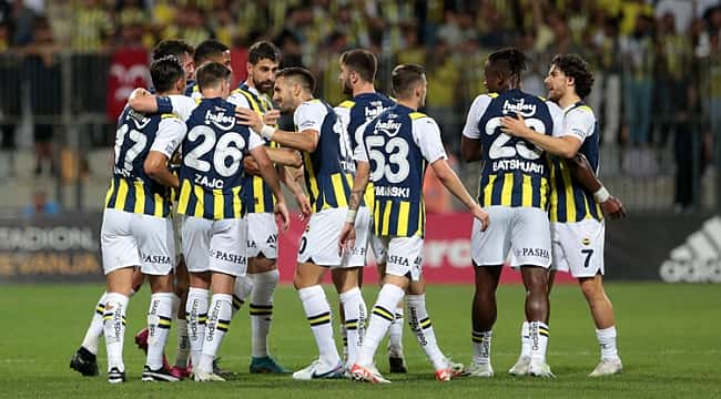 Olaylı maçta Fenerbahçe şov