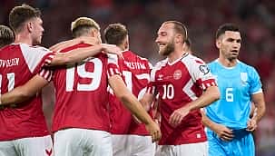 Danimarka farklı kazandı, San Marino 17. golünü yedi