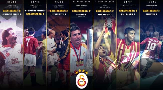 Galatasaray'ın Avrupa'daki unutulmaz zaferleri