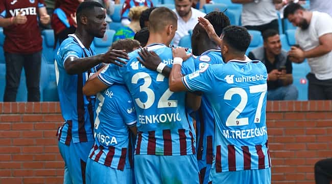 Trabzonspor 10 kişiyle geri dönüşe izin vermedi