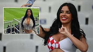 Hırvat modelin futbol tutkusu devam ediyor