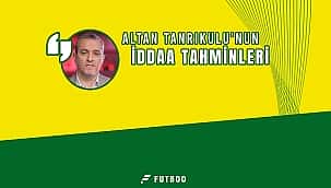 Altan Tanrıkulu'nun Süper Lig 12. hafta iddaa tahmini