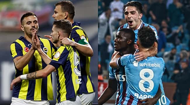Fenerbahçe - Trabzonspor muhtemel 11'ler