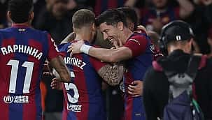 Lewandowski sahneye çıktı, Barcelona geri döndü