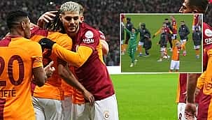 Galibiyet sonrası Mauro Icardi'den üçlü ve kutlama!