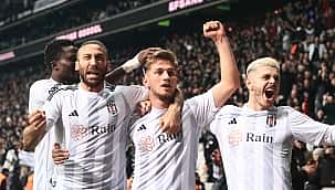 Beşiktaş'ın galibiyet kutlaması!