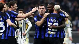 Derbide kazanan Inter oldu