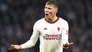 Manchester United'a golcü Hojlund'dan kötü haber