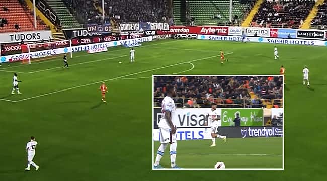 VİDEO | Süper Lig'de şaşırtan gol! Topu fark etmedi