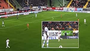 VİDEO | Süper Lig'de şaşırtan gol! Topu fark etmedi