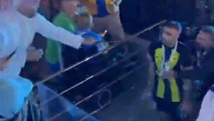 VİDEO | Maç sonu yıldız isim Hamdallah'a kırbaçlı saldırı