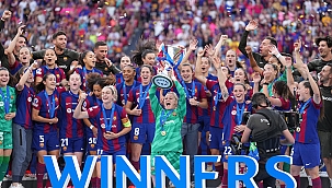 Barcelona, Kadınlar Şampiyonlar Ligi zaferini böyle kutladı