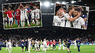 İngiltere maç sonu zaferi böyle kutladı! İşte o anlar