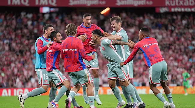 Atletico Madrid 90+2'de kazandı