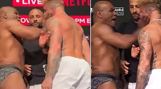 Mike Tyson, Jake Paul'a tokat attı