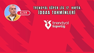 Altan Tanrıkulu Süper Lig 17. hafta iddaa tahminleri