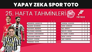 Spor Toto 25. hafta tahminleri | Yapay Zeka