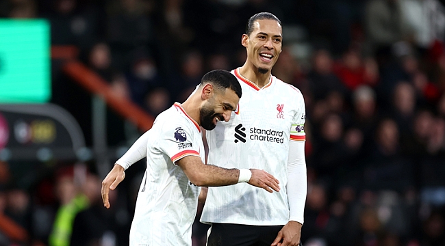 Liverpool yine kazandı, Salah da tarihe geçti!