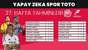 Spor Toto 27. hafta tahminleri | Yapay Zeka